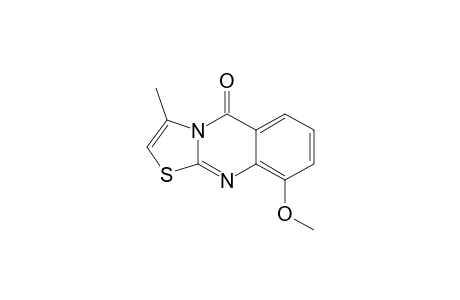 5H-Thiazolo[2,3-b]quinazolin-5-one, 9-methoxy-3-methyl-