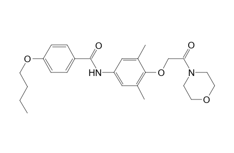 4-Butoxy-N-[3,5-dimethyl-4-(2-morpholin-4-yl-2-oxidanylidene-ethoxy)phenyl]benzamide