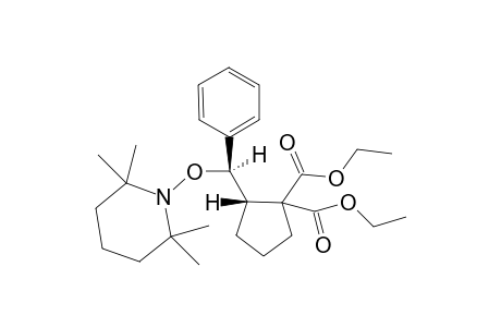 Diethyl 2-[phenyl(2",2",6",6"-tetramethylpiperidin-1"-yloxy)methyl]cyclopentane-1,1-dicarboxylate