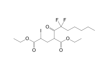 Diethyl 4-(2,2-Difluoro-3-heptanoyl)-2-iodo-1,5-pentanedioate