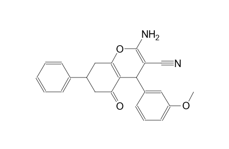 4H-1-benzopyran-3-carbonitrile, 2-amino-5,6,7,8-tetrahydro-4-(3-methoxyphenyl)-5-oxo-7-phenyl-