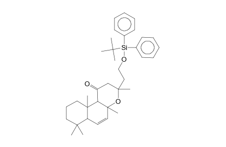 3-(2-{[tert-butyl(diphenyl)silyl]oxy}ethyl)-3,4a,7,7,10a-pentamethyl-2,3,4a,6a,7,8,9,10,10a,10b-decahydro-1H-benzo[f]chromen-1-one