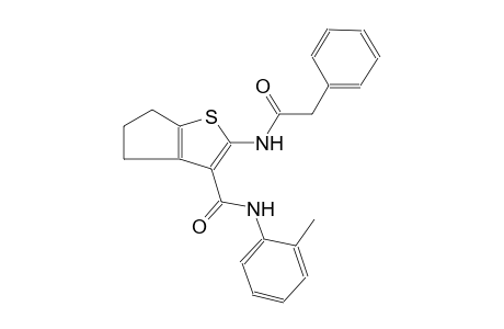 N-(2-methylphenyl)-2-[(phenylacetyl)amino]-5,6-dihydro-4H-cyclopenta[b]thiophene-3-carboxamide