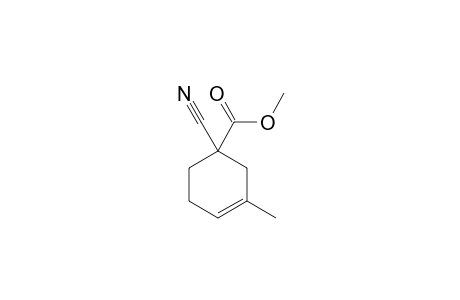 Methyl 1-cyano-3(or 4)-methyl-3-cyclohexene-1-carboxylate