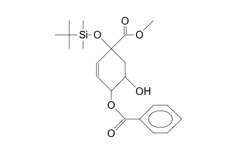 (1a,4a,5B)-4-Benzoyloxy-1-(T-butyl-dimethyl-silyloxy)-1-methoxycarbonyl-5-hydroxy-2-cyclohexene