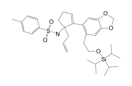 N-[1-ALLYL-2-[6-(2-TRIISOPROPYLSILANYLOXYETHYL)-1,3-BENZODIOXOL-5-YL]-CYCLOPENT-2-ENYL]-4-METHYLBENZENESULFONAMIDE