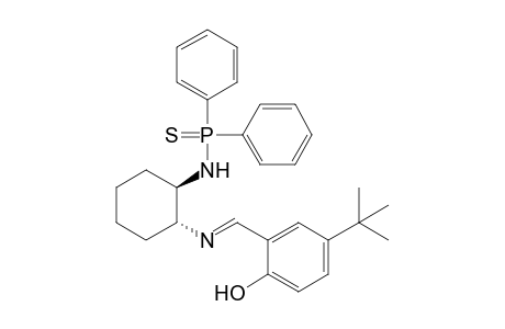 trans-1-N-(5-tert-Butyl-2-hydroxyphenylmethylene)amino-2-N'-(diphenylthioxophosphino)aminocyclohexane