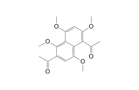 Ethanone, 1,1'-(2,4,5,8-tetramethoxy-1,6-naphthalenediyl)bis-