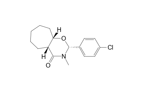Cyclohept[e]-1,3-oxazin-4(4aH)-one, 2-(4-chlorophenyl)octahydro-3-methyl-, (2.alpha.,4a.beta.,9a.beta.)-