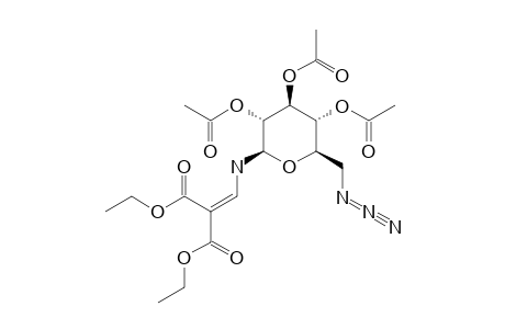 2,3,4-TRI-O-ACETYL-6-AZIDO-6-DEOXY-N-(2,2-DIETHOXYCARBONYLVINYL)-BETA-D-GLUCOPYRANOSYLAMINE