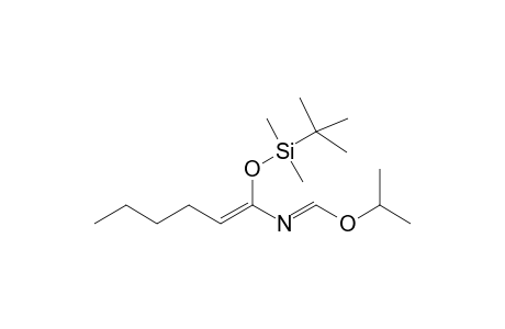 1-Isopropoxy-3-t-butyldimethylsiloxy-2-aza-1,3-octadiene