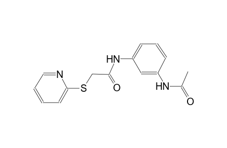 N-[3-(acetylamino)phenyl]-2-(2-pyridinylsulfanyl)acetamide