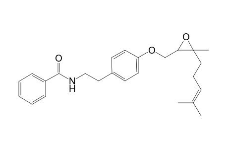 N-[2-[4-[[3-Methyl-3-(4-methylpent-3-enyl)oxiranyl-2-yl]methoxy]phenyl]ethyl]benzamide
