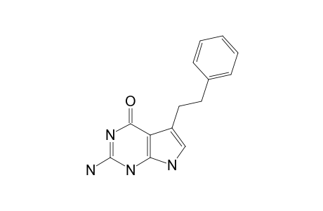 2-AMINO-5-(2'-PHENYLETHYL)-3,7-DIHYDRO-4-H-PYRROLO-[2.3-D]-PYRIMIDIN-4-ONE