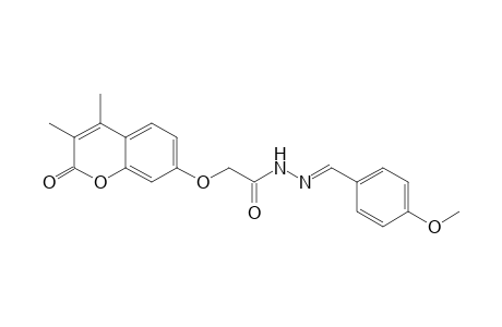 2-(3,4-Dimethyl-2-oxo-2H-1-benzopyran-7-yloxy)-N'-(4- methoxybenzylidene)acetohydrazide