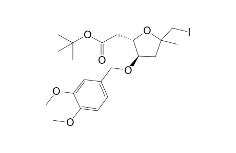t-Butyl 3-[(3',4'-dimethoxybenzyl)oxy]-5-(iodomethyl)-5-methyl(tetrahydrofuran-2"-yl)-acetate