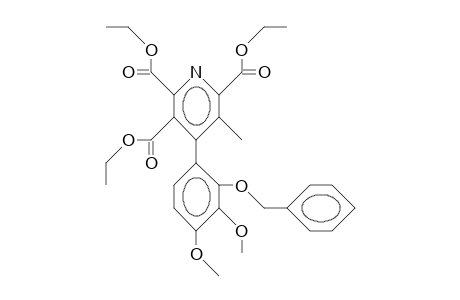 5-Methyl-4-(2-benzyloxy-3,4-dimethoxy-phenyl)-2,3,6-tricarboethoxy-pyridine