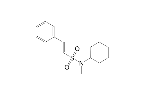 (E)-N-Cyclohexyl-N-methyl-2-phenylethenysulfonamide