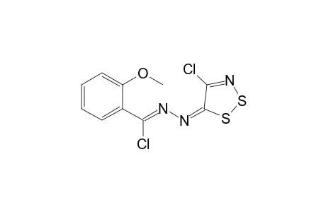 3-Chloro-1-(4-chloro-5H-1,2,3-dithiazol-5-ylidene)-3-(2-methoxyphenyl)-1,2-diazaprop-2-ene