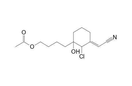 (E)-[2-Chloro-3-hydroxy-3-(4'-acetoxybutyl)cyclohexylidene]acetonitrile