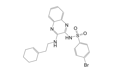 benzenesulfonamide, 4-bromo-N-[3-[[2-(1-cyclohexen-1-yl)ethyl]amino]-2-quinoxalinyl]-