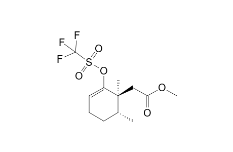 ((1S,6R)-1,6-Dimethyl-2-trifluoromethanesulfonyloxy-cyclohex-2-enyl)-acetic acid methyl ester