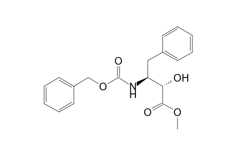 (2S,3S)-2-hydroxy-4-phenyl-3-(phenylmethoxycarbonylamino)butanoic acid methyl ester