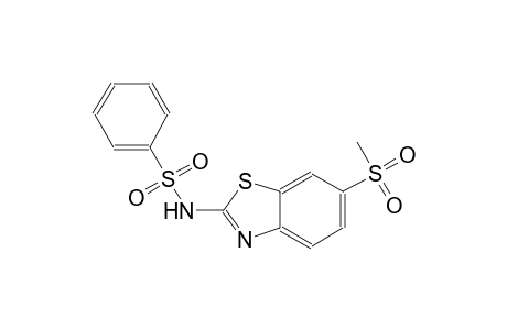 N-[6-(methylsulfonyl)-1,3-benzothiazol-2-yl]benzenesulfonamide