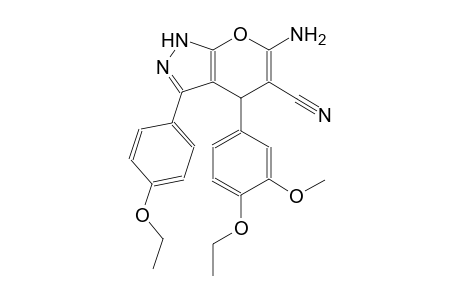 6-amino-4-(4-ethoxy-3-methoxyphenyl)-3-(4-ethoxyphenyl)-1,4-dihydropyrano[2,3-c]pyrazole-5-carbonitrile