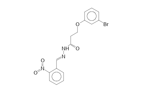 3-(3-bromanylphenoxy)-N-[(E)-(2-nitrophenyl)methylideneamino]propanamide