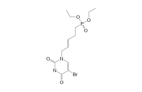N-(1)-[(E)-5-DIETHOXYPHOSPHONYLPENT-2-ENYL]-5-BROMOURACIL
