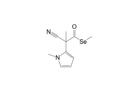 2-cyano-2-(1-methyl-2-pyrrolyl)propaneselenoic acid Se-methyl ester