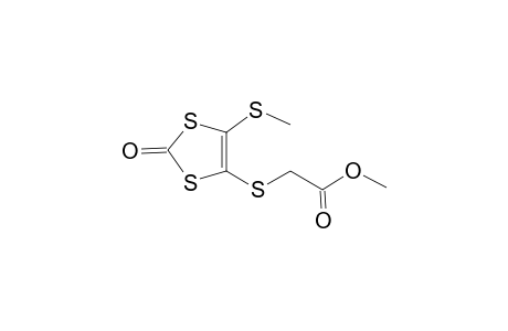 (5-Methylsulfanyl-2-oxo-[1,3]dithiol-4-ylsulfanyl)acetic acid, methyl ester