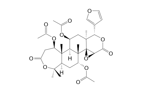 TOONIN-A;7-ACETYL-11-BETA-ACETOXY-1-EPIDIHYDRO-NOMILIN