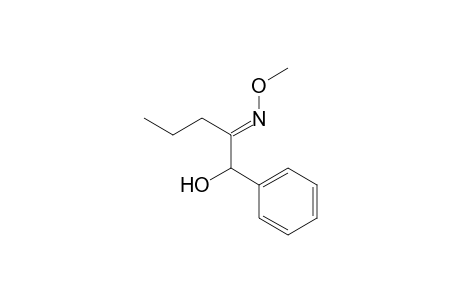 (E)-1-Phenyl-1-hydroxypentane-2-one 2-(O-methyloxime)