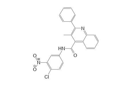 N-(4-chloro-3-nitrophenyl)-3-methyl-2-phenyl-4-quinolinecarboxamide