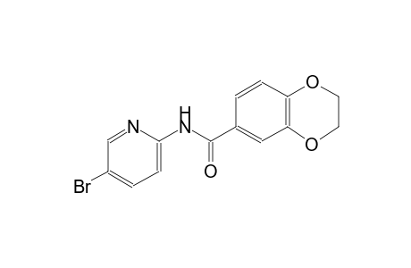 1,4-benzodioxin-6-carboxamide, N-(5-bromo-2-pyridinyl)-2,3-dihydro-
