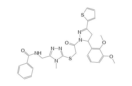 benzamide, N-[[5-[[2-[5-(2,3-dimethoxyphenyl)-4,5-dihydro-3-(2-thienyl)-1H-pyrazol-1-yl]-2-oxoethyl]thio]-4-methyl-4H-1,2,4-triazol-3-yl]methyl]-