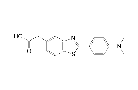 2-[p-(dimethylamino)phenyl]-5-benzothiazoleacetic acid
