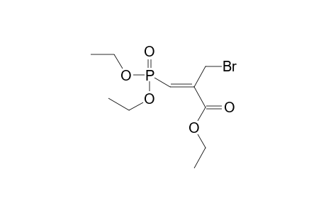 Ethyl .alpha.-(bromomethyl).beta.-diethoxyphosphorylacrylic acid ester