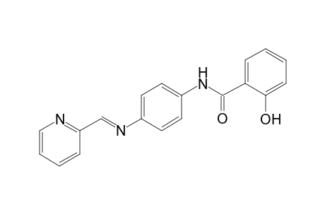 2-Hydroxy-N-(4-([(E)-2-pyridinylmethylidene]amino)phenyl)benzamide