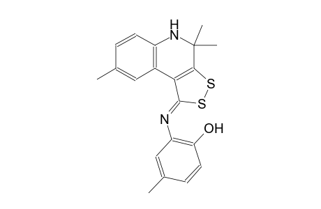 4-methyl-2-{[(1Z)-4,4,8-trimethyl-4,5-dihydro-1H-[1,2]dithiolo[3,4-c]quinolin-1-ylidene]amino}phenol