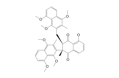 5-HYDROXY-2-METHYL-2-(1,4,8-TRIMETHOXY-3-METHYL-2-NAPHTHYL)-3-[(1,4,8-TRIMETHOXY-3-METHYL-2-NAPHTHYL)-METHYL]-2,3-DIHYDRONAPHTHALEN-1,4-DIONE