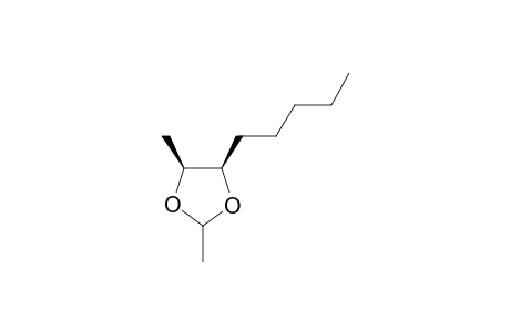 (4S,5R)-2,4-dimethyl-5-pentyl-1,3-dioxolane