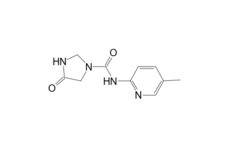 Imidazolidine-1-carboxamide, 4-oxo-N-(5-methylpyrid-2-yl)-