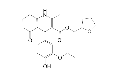 3-quinolinecarboxylic acid, 4-(3-ethoxy-4-hydroxyphenyl)-1,4,5,6,7,8-hexahydro-2-methyl-5-oxo-, (tetrahydro-2-furanyl)methyl ester