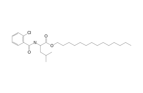 L-Leucine, N-(2-chlorobenzoyl)-, tetradecyl ester