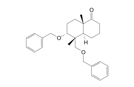6alpha-Benzyloxy-5alpha-benzyloxymethyl-5beta,8abeta-dimethyl-trans-3,4,4a, 5,6, 7,8,8a-octahydronaphthalen-1(2H)-one