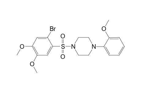 1-(2-bromanyl-4,5-dimethoxy-phenyl)sulfonyl-4-(2-methoxyphenyl)piperazine