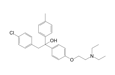 2-(p-chlorophenyl)-1-{p-[2-(diethylamino)ethoxy]phenyl}-1-p-tolylethanol